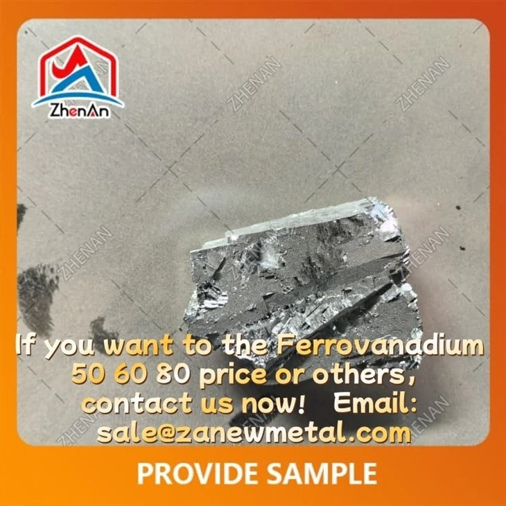 80% Ferrovanadium 50-100 mm Lumps factory